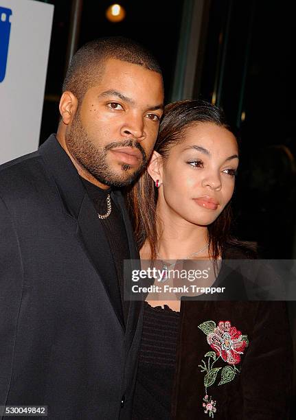 Ice Cube and wife arriving at the "17th Annual American Cinematheque Award Honoring Denzel Washington."