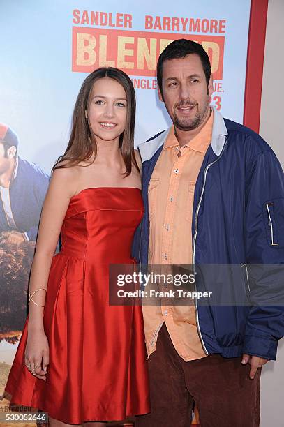 Actors Emma Fuhrmann and Adam Sandler arrive at the premiere of "Blended" held at the TCL Chinese Theater in Hollywood.