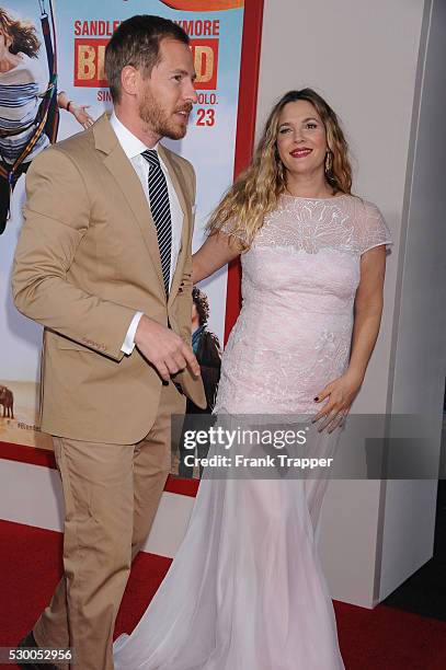 Actress Drew Barrymore and actor/husband Will Kopelman arrive at the premiere of "Blended" held at the TCL Chinese Theater in Hollywood.