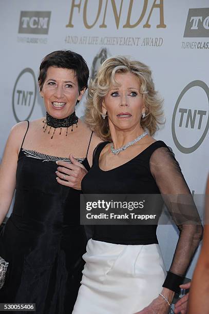 Vanessa Vadim, honoree Jane Fonda arrive at the 2014 AFI Life Achievement Award: A Tribute to Jane Fonda at the Dolby Theatre in Hollywood.