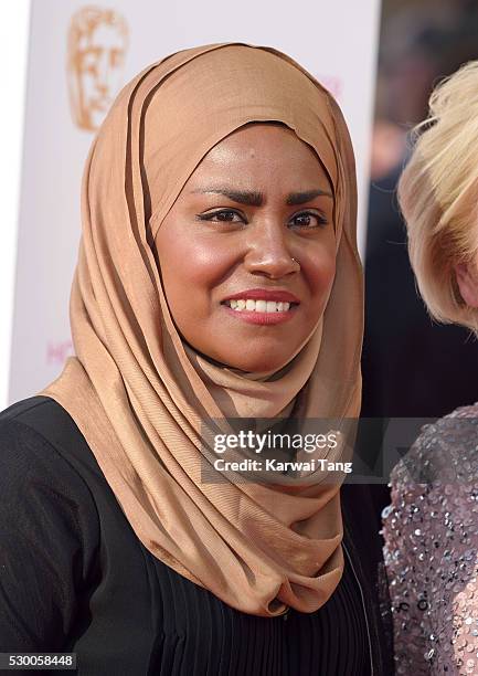 Nadiya Hussain arrives for the House Of Fraser British Academy Television Awards 2016 at the Royal Festival Hall on May 8, 2016 in London, England.