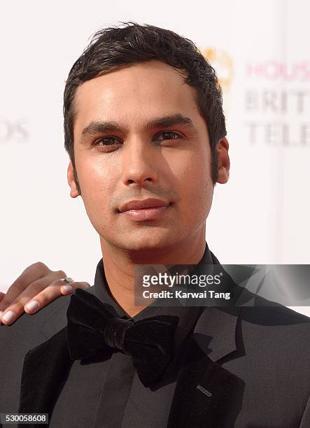 Kunal Nayyar arrives for the House Of Fraser British Academy Television Awards 2016 at the Royal Festival Hall on May 8, 2016 in London, England.