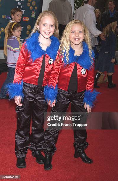 Danielle Chuchran and Brittany Oakes arrive at the world premiere of "The Cat in the Hat."