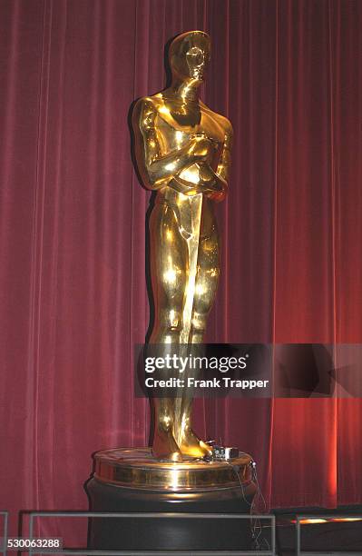 An Oscar statuette at the announcement of the nominations for the 76th Annual Academy Awards. Oscar statuette �� AMPAS ��