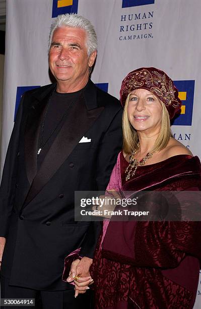 Barbra Streisand and husband James Brolin arrive at the Human Rights Campaign's Annual Gala.