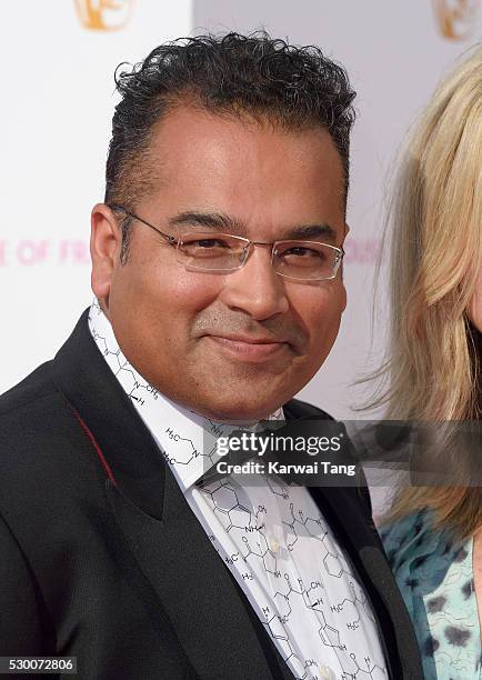 Krishnan Guru-Murthy arrives for the House Of Fraser British Academy Television Awards 2016 at the Royal Festival Hall on May 8, 2016 in London,...