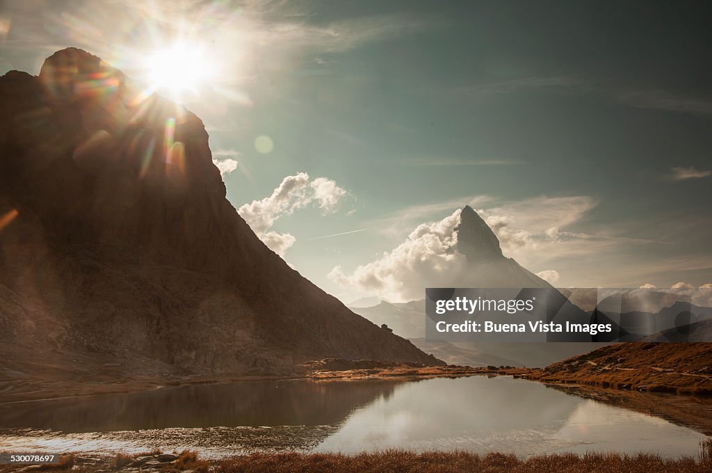 The Matterhorn, view from Riffelsee