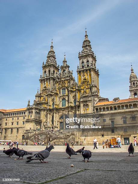 santiago de compostela - santiago de compostela cathedral stock pictures, royalty-free photos & images