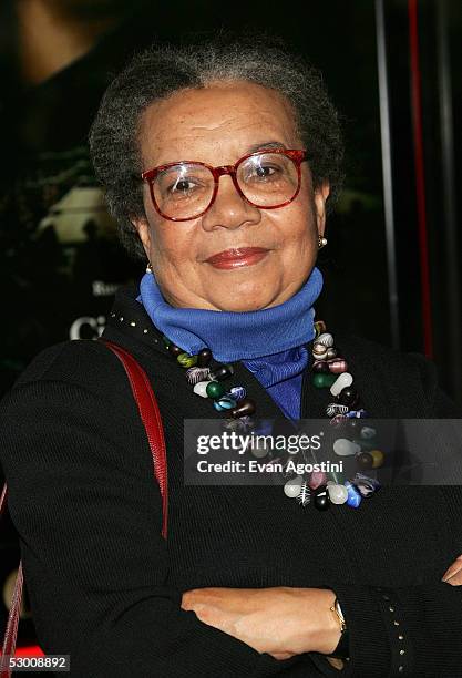 Children's Def. Fund president Marian Wright Edelman attends Universal Pictures premiere of "Cinderella Man" at the Loews Lincoln Square Theater June...