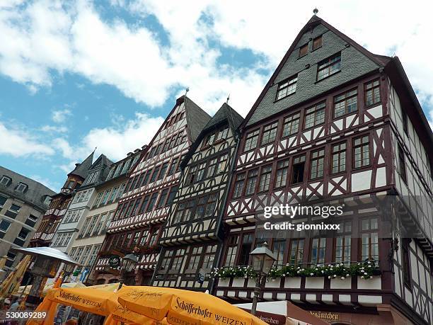 romerberg, frankfurt - ostzeile stock pictures, royalty-free photos & images