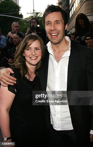 Actor Paddy Considine and guest attend Universal Pictures premiere of "Cinderella Man" at the Loews Lincoln Square Theater June 1, 2005 in New York...