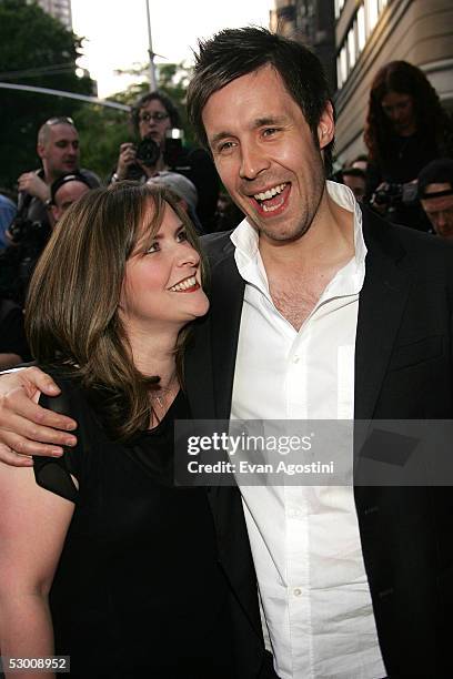 Actor Paddy Considine and guest attend Universal Pictures premiere of "Cinderella Man" at the Loews Lincoln Square Theater June 1, 2005 in New York...