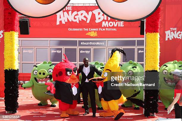 French actor Omar Sy attends "The Angry Birds Movie" Photocall during the 69th annual Cannes Film Festival at the Palais des Festivals on May 10,...