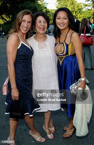 Allison Waterman, Susan Newhouse, and Ginny Barber arrive at the Fresh Air Funds Annual Spring Gala to Salute American Heroes at Tavern on the Green...