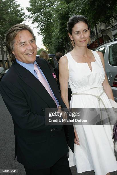 Actor Don Johnson and wife Kelley attend the Opening Party for the new Nespresso shop, hosted by Nespresso chief executive officer Gerhard...