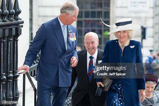 Prince Charles, Prince of Wales and Camilla, Duchess of Cornwall attend a service for the VC and GC Association at St Martin-in-the-Fields on May 10,...