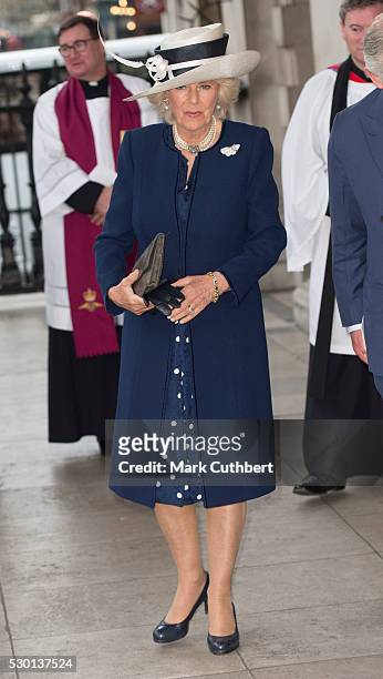 Camilla, Duchess of Cornwall attends a Service at St Martin-in-the-Fields for VC & GC Association on May 10, 2016 in London, England.
