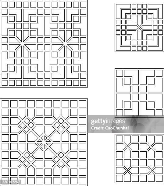 Block China Patterns Square Patterns Collection Of China Style High-Res Vector Graphic ...