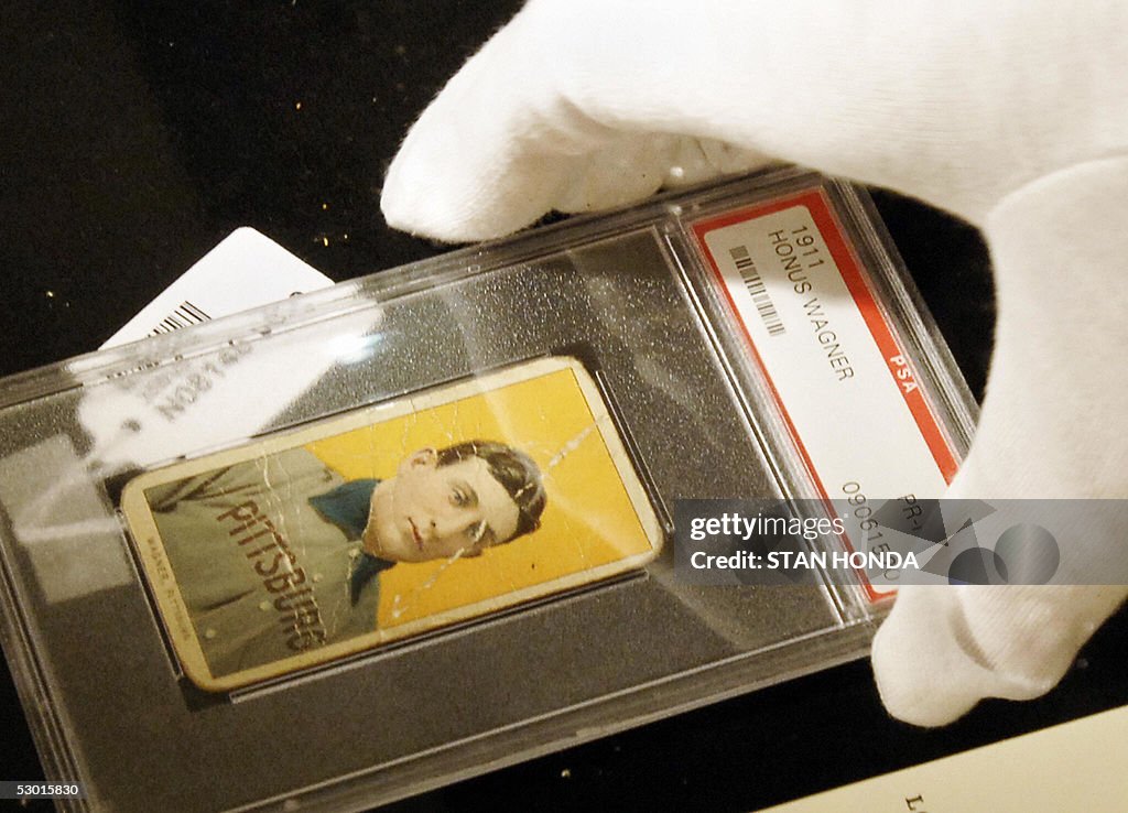 A rare baseball card of Honus Wagner of