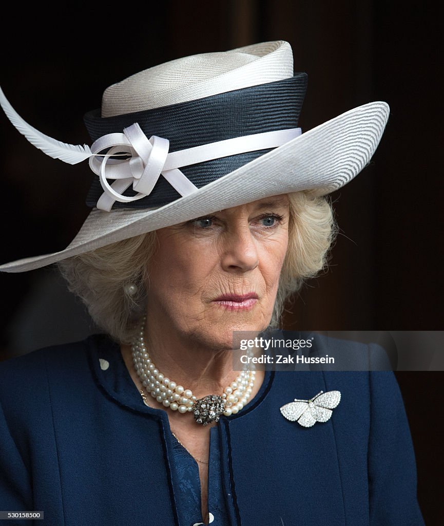 The Prince Of Wales And Duchess Of Cornwall Attend Service For VC & GC Association