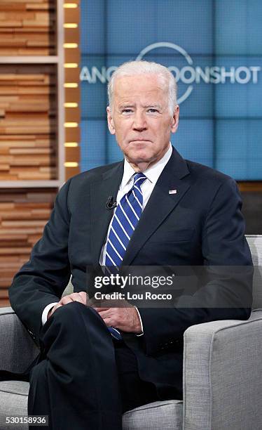 Vice President Joe Biden talks with Robin Roberts about leading the National Cancer Moonshot initiative, a unified effort to cure the disease, as...