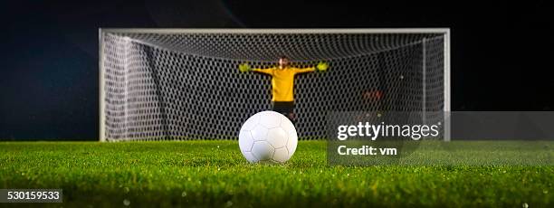 penalty kick - penalty kick stock pictures, royalty-free photos & images