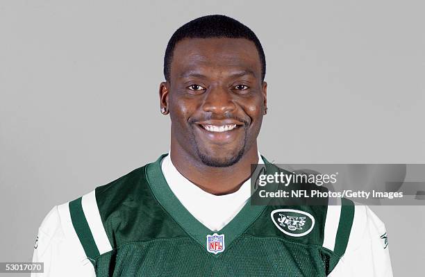 Carl Kearney of the New York Jets poses for his 2005 NFL headshot at photo day in East Rutherford, New Jersey.