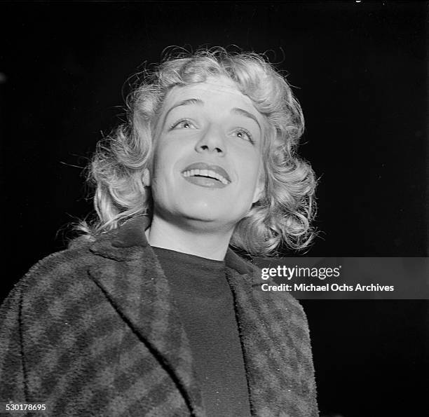 French actress Simone Signoret attends an event in Los Angeles, CA, circa 1950.