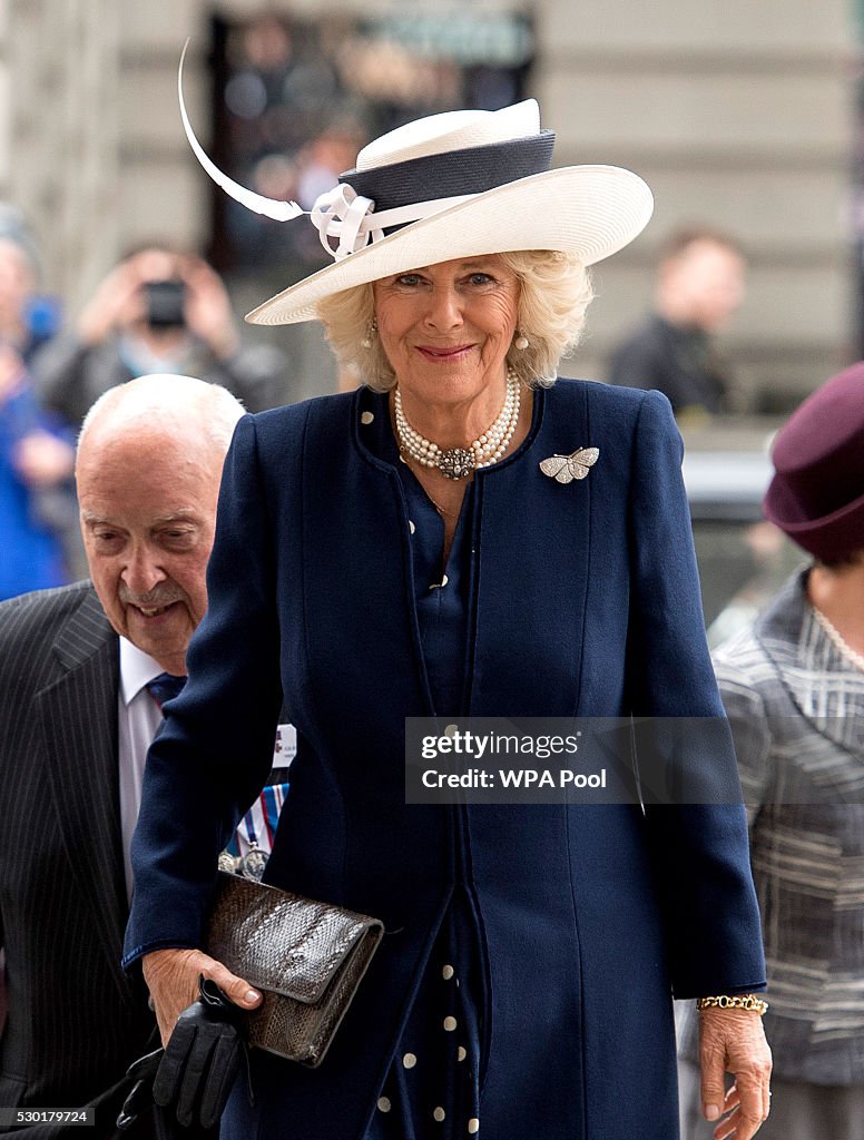 The Prince Of Wales And Duchess Of Cornwall Attend Service & Tea Party For VC & GC Association