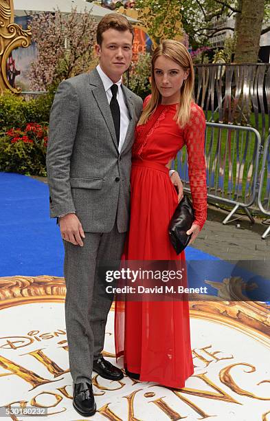 Ed Speleers and Asia Macey attend the European Premiere of "Alice Through The Looking Glass" at Odeon Leicester Square on May 10, 2016 in London,...