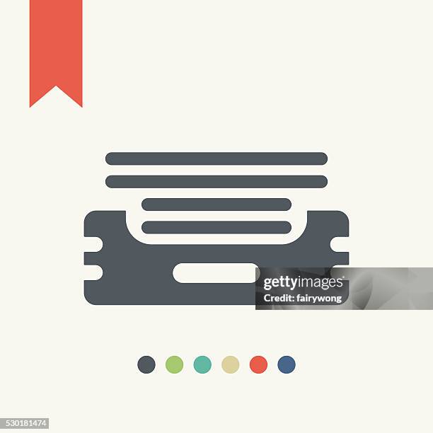 inbox icon - newspaper stack stock illustrations