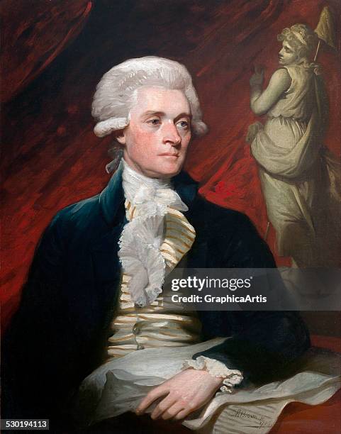 Portrait of Thomas Jefferson by Mather Brown , 1786.