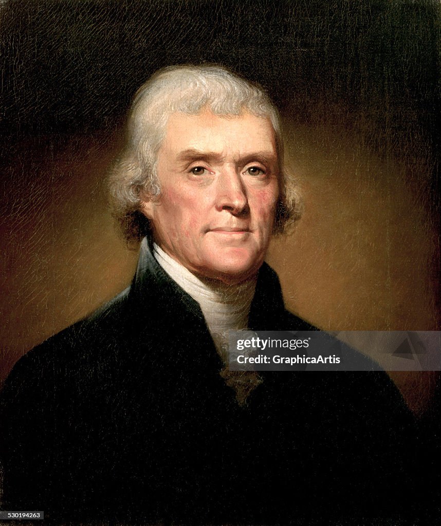 Portrait Of Thomas Jefferson