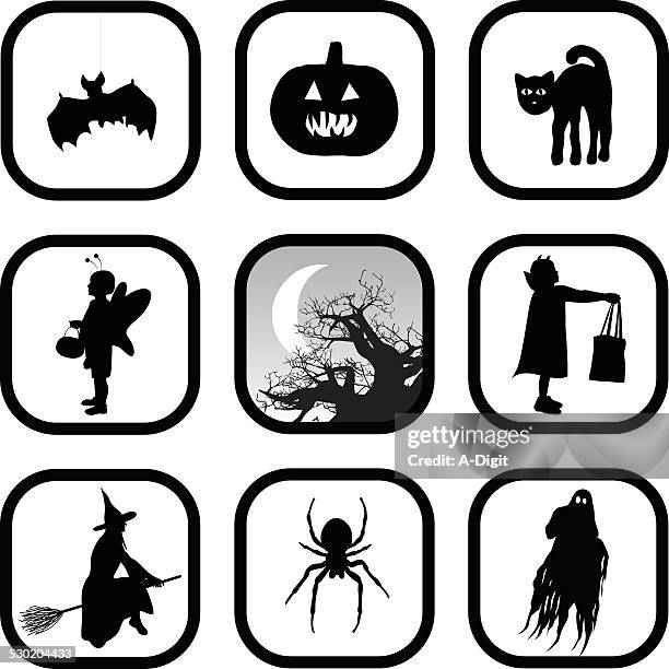halloweensymbols - vampire kid stock illustrations