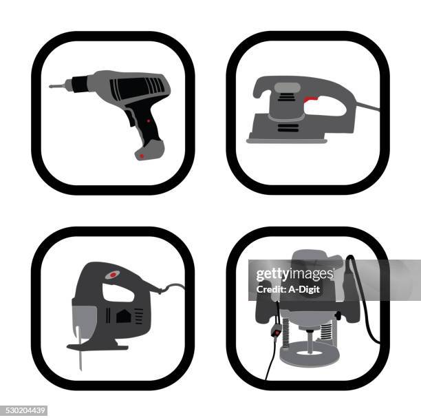 electrictools - sander stock illustrations