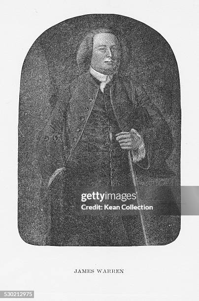James R. Warren Engraved portrait of James Warren, active patriot in... News Photo ...