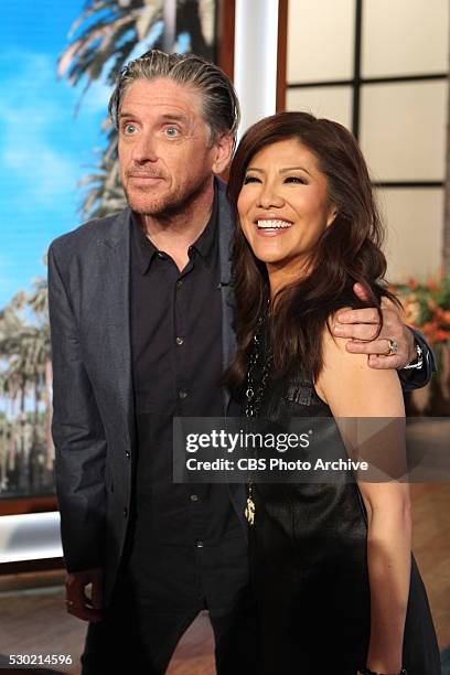 Television host Craig Ferguson visits "The Talk," Monday, May 9, 2016 on the CBS Television Network. From left, Craig Ferguson and Julie Chen, shown.