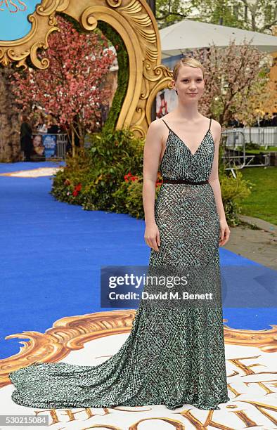 Mia Wasikowska attends the European Premiere of "Alice Through The Looking Glass" at Odeon Leicester Square on May 10, 2016 in London, England.