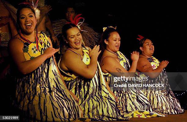 Members of the Maori dance and culture group Kahurangi perform at the opening of the Matariki festival in the Hawkes Bay on the east coast of New...