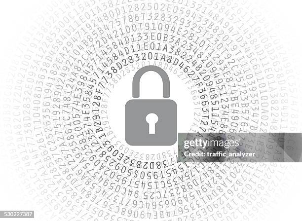 abstract code background - lock - coding vector stock illustrations