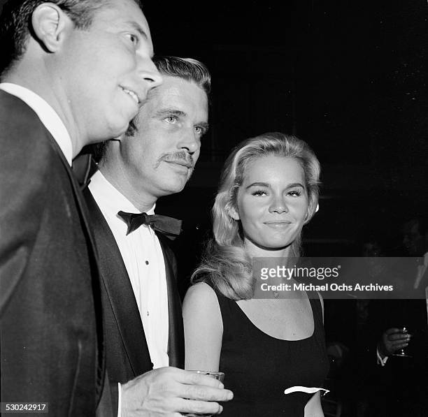 Actress Tuesday Weld with actor George Peppard attend an event in Los Angeles,CA.
