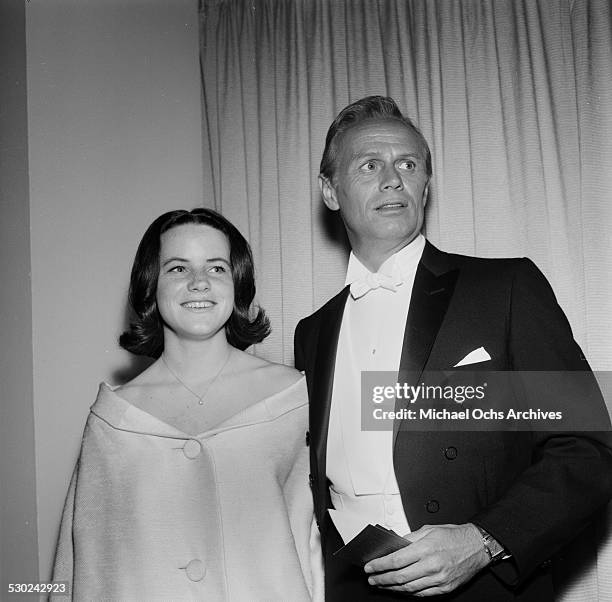 Actor Richard Widmark and his daughter Anne Koufax attend an event in Los Angeles,CA.