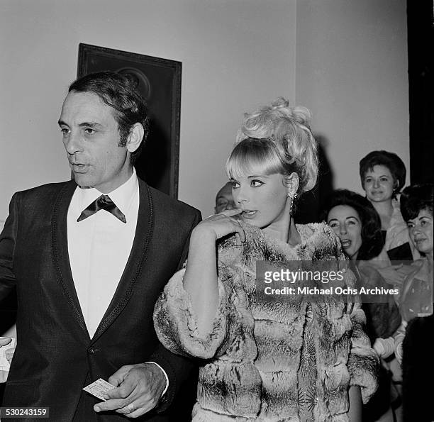 Actress Elke Sommer and husband Joe Hyams attend an event in Los Angeles,CA.