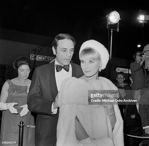 Actress Elke Sommer and husband Joe Hyams attend an event in Los Angeles,CA.