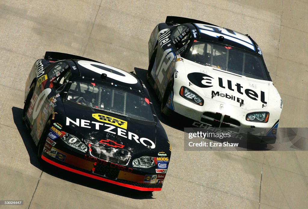 Mbna Racing Mike Bliss, driver of the Net Zero Best Buy Chevrolet car, and Ryan ...