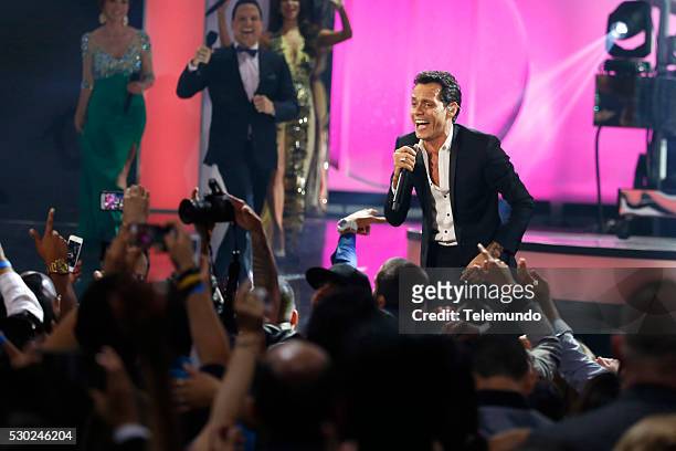 Show -- Pictured: Marc Anthony on stage during the 2014 Billboard Latin Music Awards, from Miami, Florida at the BankUnited Center, University of...