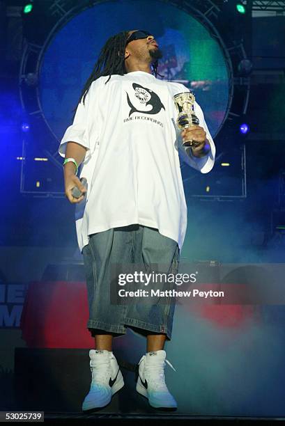 Rapper Lil' Jon performs at the Hot 97 Summer Jam 2005 Concert June 5, 2005 at Giant Stadium in East Rutherford, New Jersey.