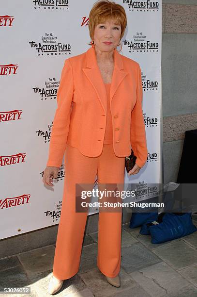 Actress Shirley MacLaine attends The 2005 Tony Awards Party & "The Julie Harris Award", which honored Stockard Channing, at the Skirball Center on...