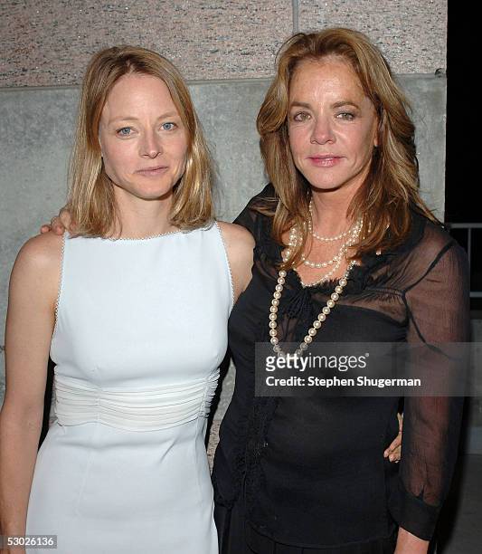 Actresses Jodie Foster and Stockard Channing attend The 2005 Tony Awards Party & "The Julie Harris Award", which honored Stockard Channing, at the...