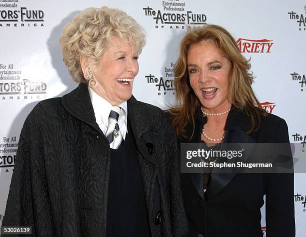 Actress Elaine Stritch and actress Stockard Channing attend The 2005 Tony Awards Party & "The Julie Harris Award", which honored Stockard Channing,...